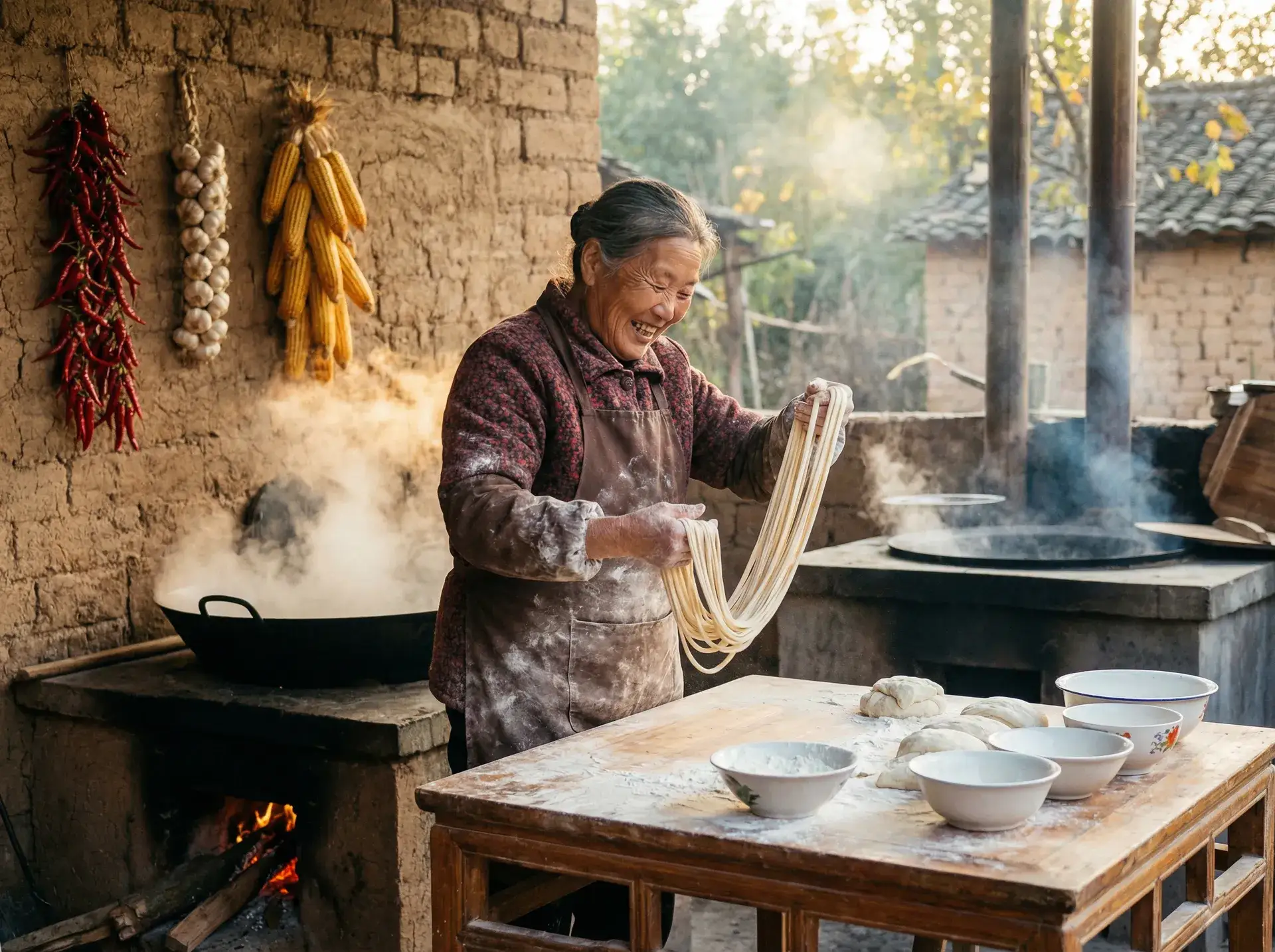 农家大嫂手擀面 - 哔哩哔哩能看暧暧视频吗 乡村美食
